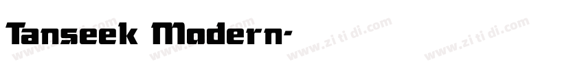 Tanseek Modern字体转换 Tanseek Modern字体转换